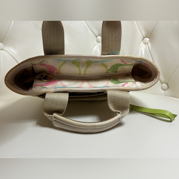 Coach Pastel Hampton Signature Scribble Womens Multi-Color Purse - Picture 5 of 14